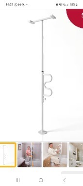 Security pole and grab bars