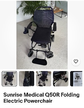 Sunrise Medical Q50R folding electric wheelchair 