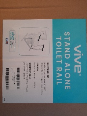 VIVE Stand Alone Toilet Rail Universal For Support Frame Adjustable