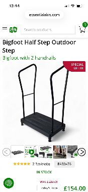 Big Foot Step with Handrails