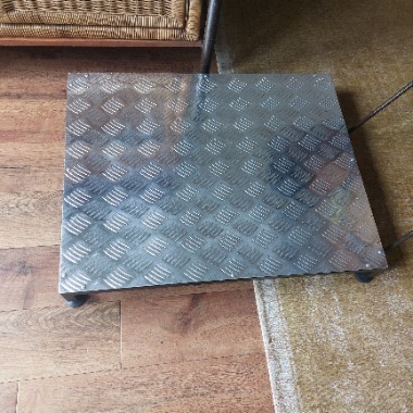 Large metal half step