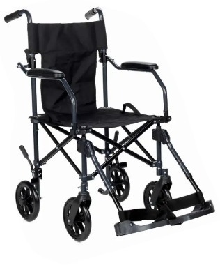 Fold and Go Wheelchair with bag and accessories