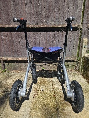 Trionic 12" versatile all terrain rollator walker.