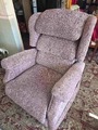 Ambassador Large dual motor lift and tilt riser recliner chair in kiln plum fabric