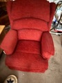 Deep red electric recliner chair