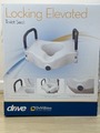 Elevated Toilet Seat with Removable Arms Locking Lightweight by Drive DeVilbiss