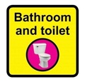 Dementia Friendly Toilet & Bathroom signs x3 
