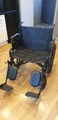 Folding wheelchair (wide seat)