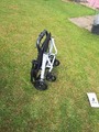 White collapsible travel wheel chair  image
