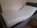 Adjustable single bed with mattress