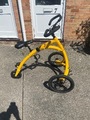 Alinker - lightweight standup wheelchair, supports your body as you walk with your legs.  Ideal for MS sufferers