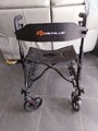 Goplus four-wheel folding rollator walker 
