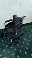 Lightweight Folding Wheelchair, Adjustable Footrests, Lock Lever Brakes - Grey, Wide 20" Seat image
