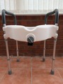 Raised Toilet Seat Riser with Handles for Elderly