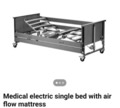Invarcare rise and fall bed with air mattress  image