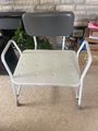 Wide seat shower chair