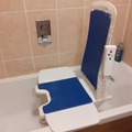 Battery operated bath chair lift