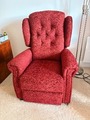 Oak Tree Mobility 'Harmony' Red Fabric Riser Recliner Armchair