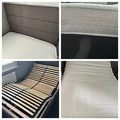 Electric adjustable bed with memory foam mattress