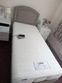 Rise and recline single bed with headboard 